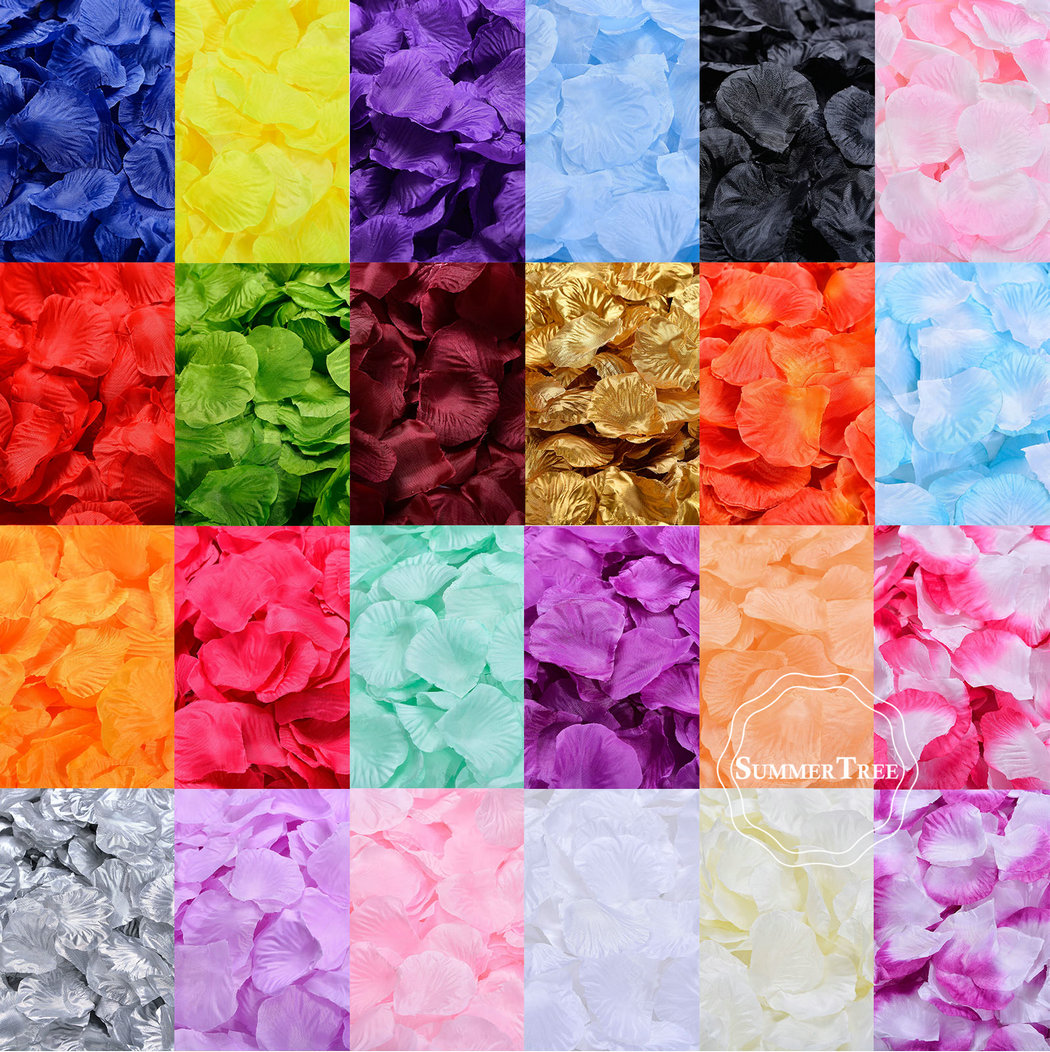 100pcs/pack Silk Rose Petals T - Supply Wedding Venue recension och pris