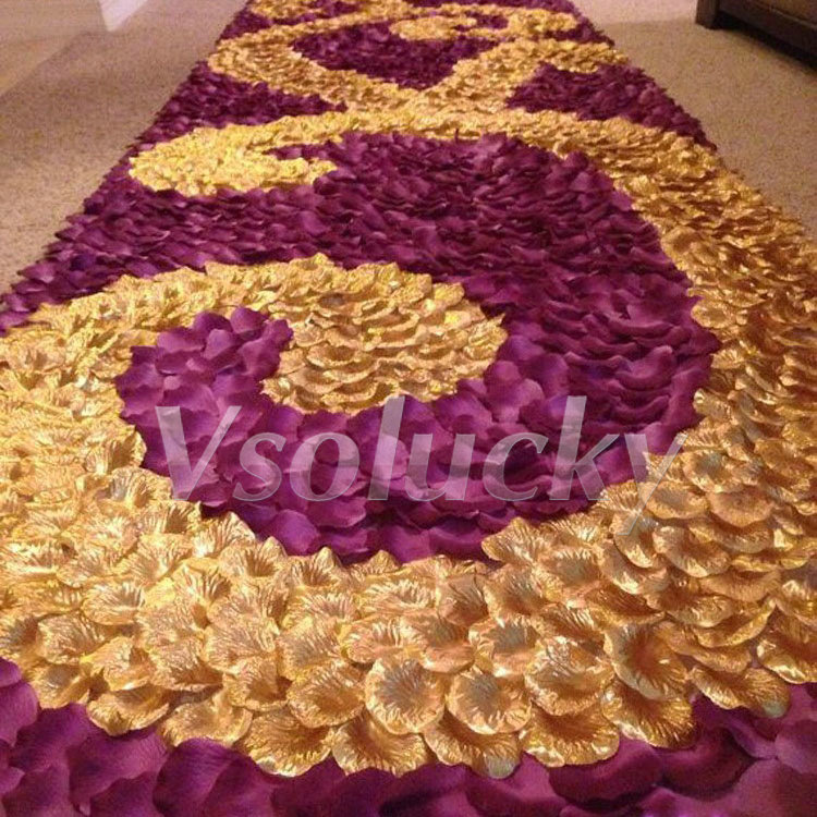100pcs/pack Silk Rose Petals T - Supply Wedding Venue recension och pris