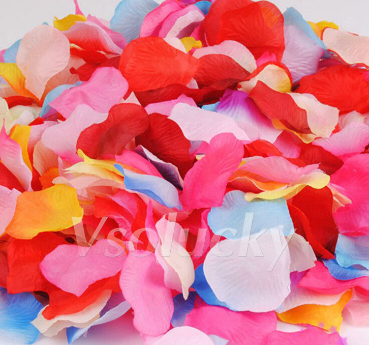 100pcs/pack Silk Rose Petals T - Supply Wedding Venue recension och pris