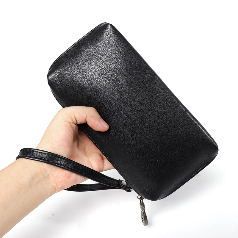 Men Genuine Leather Wallet Pho - Place Card Holder recension och pris