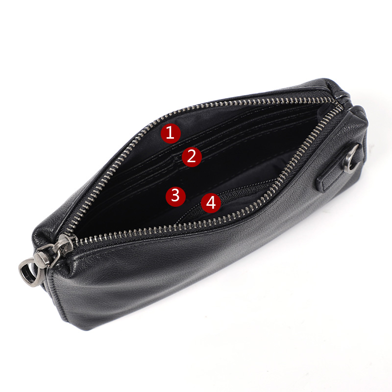 Men Genuine Leather Wallet Pho - Place Card Holder recension och pris