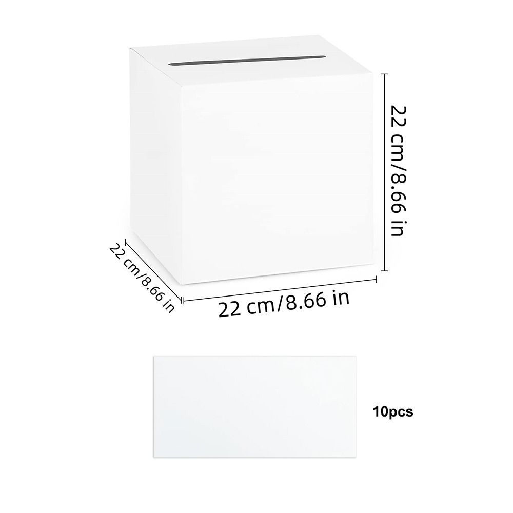 White Black Wedding Card Box C - Wedding Card Box recension och pris