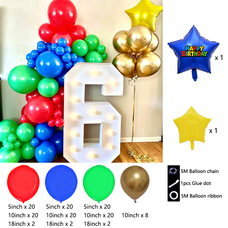 Mushroom Star Balloon Garland  - Wedding Superstar recension och pris