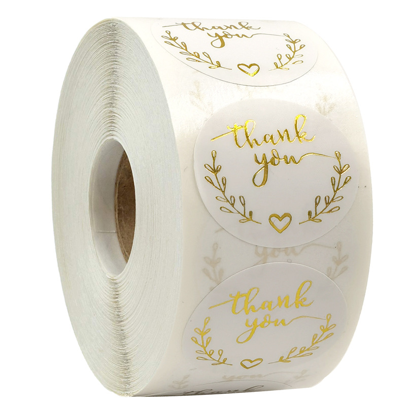 100-500pcs Gold Thank You Stic - Wedding Supply Business recension och pris