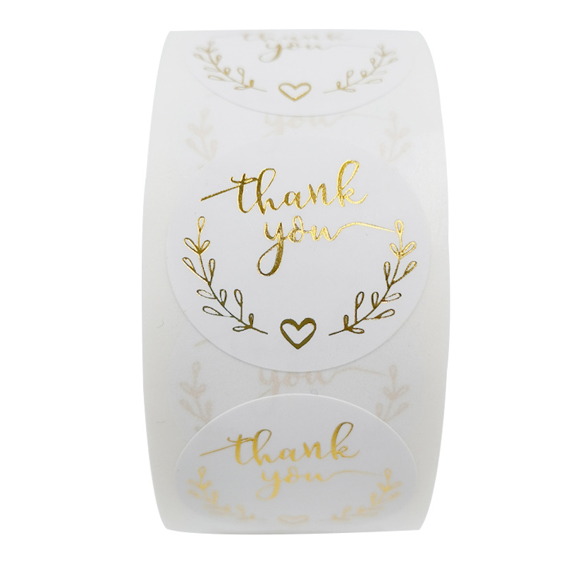 100-500pcs Gold Thank You Stic - Wedding Supply Business recension och pris
