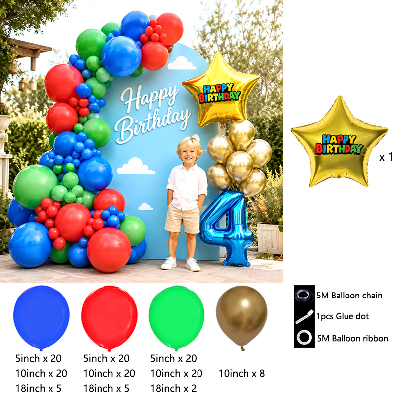 1set Red Blue Green Mushroom S - Wedding Superstar recension och pris