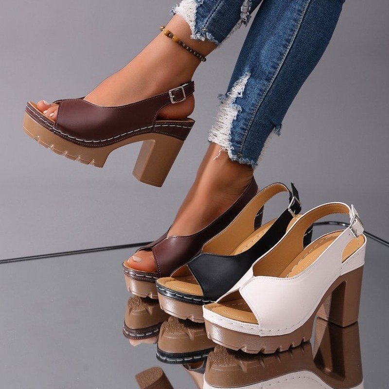 Women's Sandals Chunky High He - Wedding Fx recension och pris