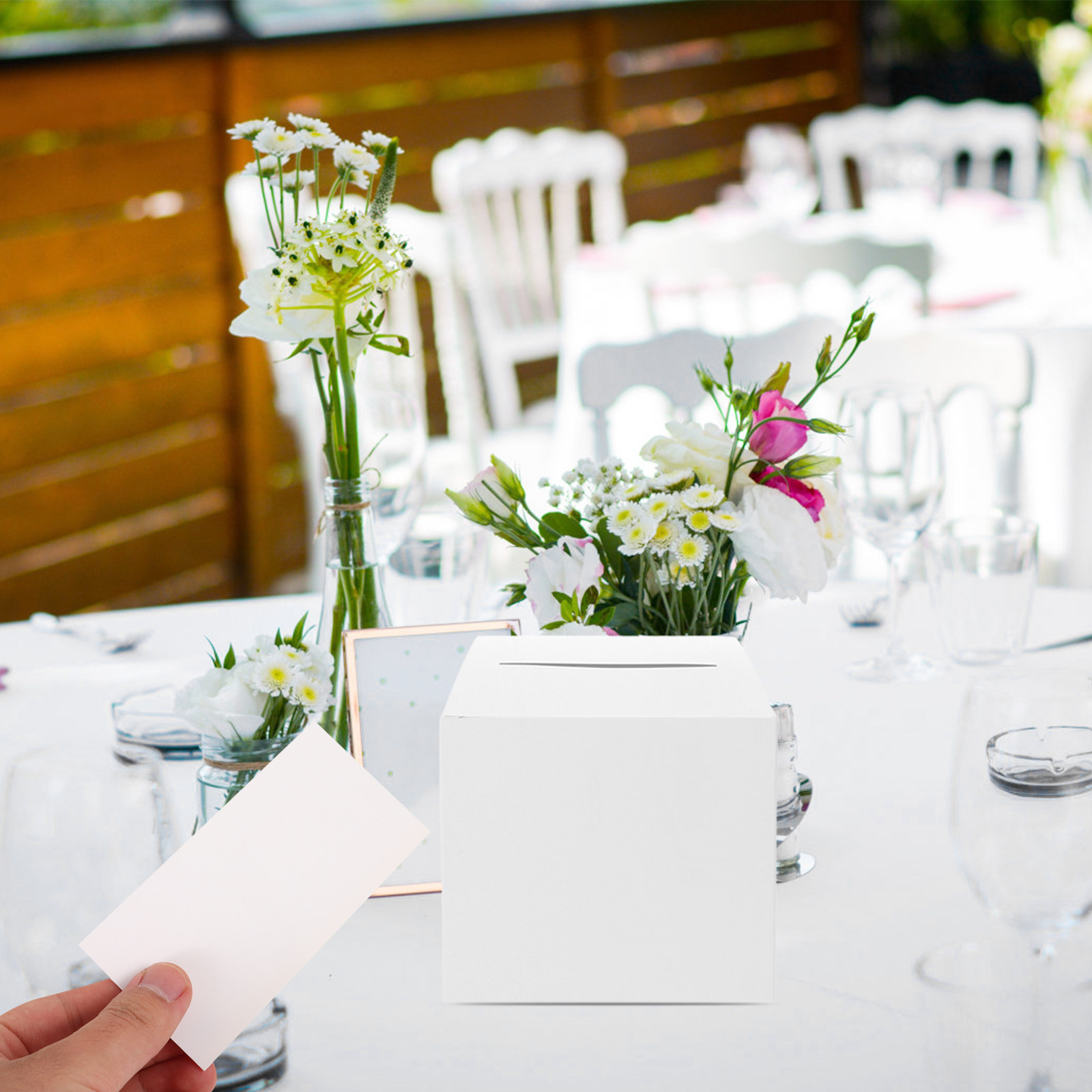 1Set White Wedding Card Box Pa - Wedding Card Box recension och pris
