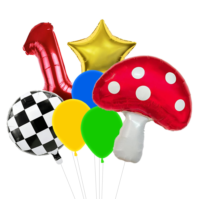 Mushroom Star Foil Balloons Ga - Wedding Superstar recension och pris