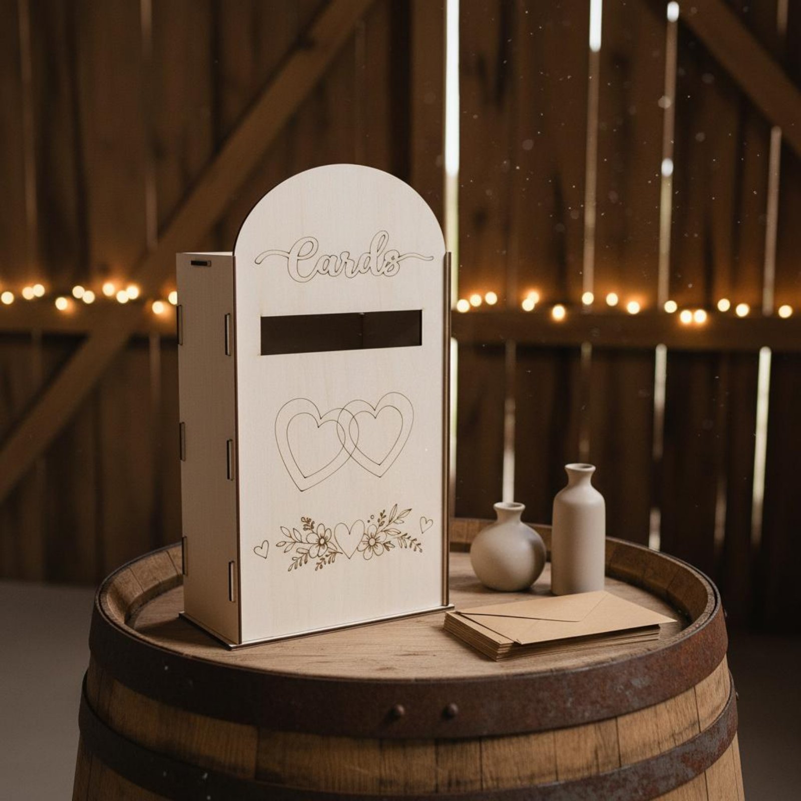 Wooden Wedding Card Box Laser  - Wedding Card Box recension och pris