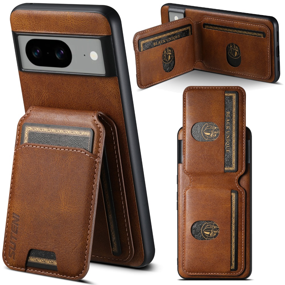 Luxury Wallet PU Leather Case  - Place Card Holder recension och pris