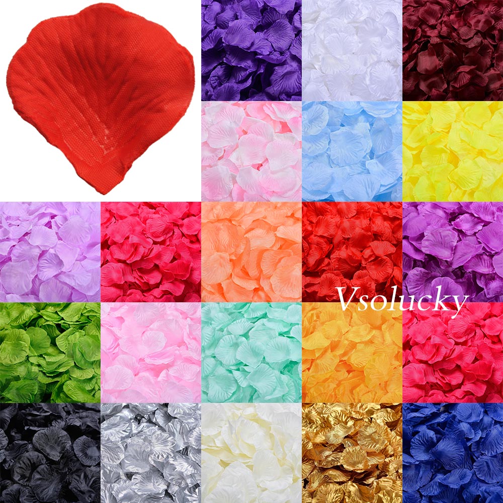 100pcs Silk Rose Petals Table  - Supply Wedding Venue recension och pris