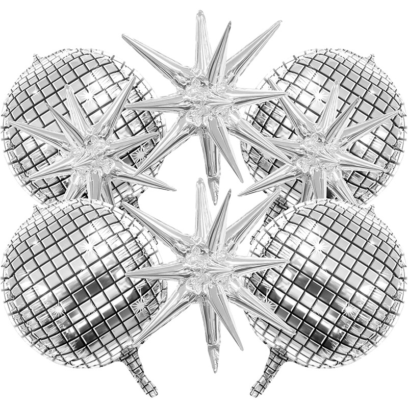 8pcs Silver Disco Explosion St - Supply Wedding Venue recension och pris