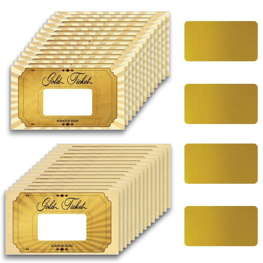 20 pcs Gold Scratch off Cards  - Wedding Supply Business recension och pris
